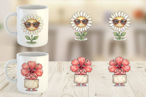 Mug Wrap Awkward Introvert Mom Flora Sublimation artnoy 