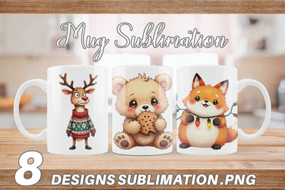 Mug Wrap Awkward Nordic Woodland Sublimation artnoy 