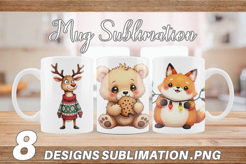 Mug Wrap Awkward Nordic Woodland Sublimation artnoy 