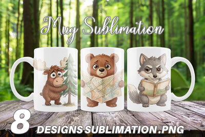 Mug Wrap Awkward Wilderness Watercolor SVG artnoy 