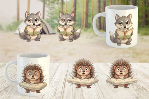 Mug Wrap Awkward Wilderness Watercolor SVG artnoy 