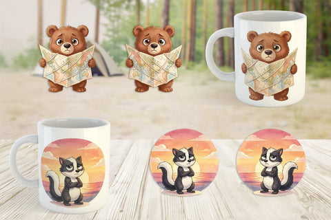 Mug Wrap Awkward Wilderness Watercolor SVG artnoy 