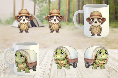 Mug Wrap Awkward Wilderness Watercolor SVG artnoy 