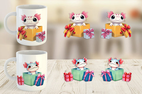 Mug Wrap Axolotl Gift Sublimation artnoy 