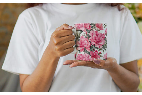 Mug Wrap Azalea Seamless Pattern Sublimation artnoy 
