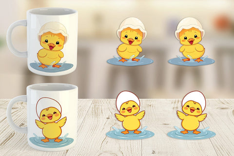 Mug Wrap Baby Duck Sublimation artnoy 