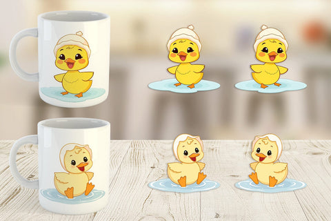 Mug Wrap Baby Duck Sublimation artnoy 