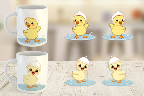 Mug Wrap Baby Duck Sublimation artnoy 