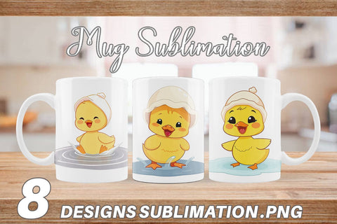 Mug Wrap Baby Duck Sublimation artnoy 