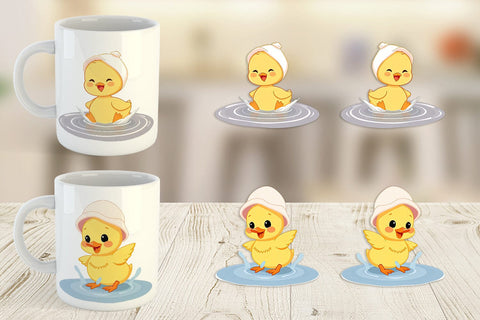 Mug Wrap Baby Duck Sublimation artnoy 