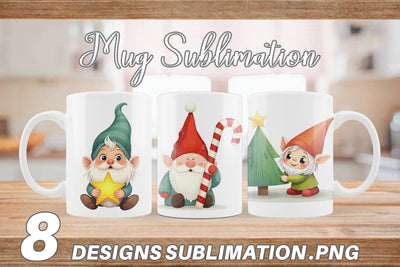 Mug Wrap Baby Gnome Christmas Sublimation artnoy 