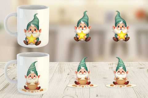Mug Wrap Baby Gnome Christmas Sublimation artnoy 