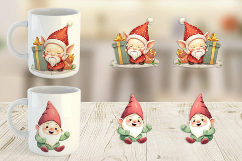 Mug Wrap Baby Gnome Christmas Sublimation artnoy 