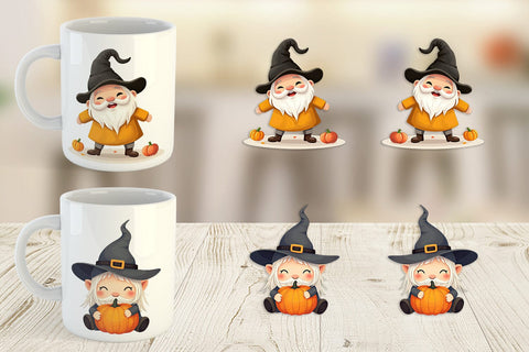 Mug Wrap Baby Gnome Halloween Sublimation artnoy 