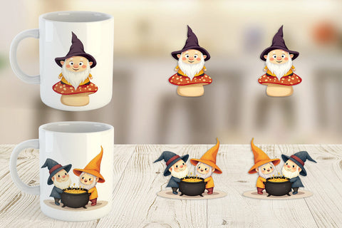 Mug Wrap Baby Gnome Halloween Sublimation artnoy 