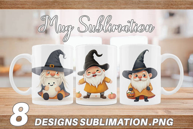 Mug Wrap Baby Gnome Halloween Sublimation artnoy 