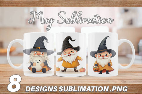 Mug Wrap Baby Gnome Halloween Sublimation artnoy 