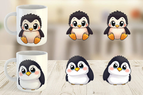 Mug Wrap Baby Penguin Sublimation artnoy 