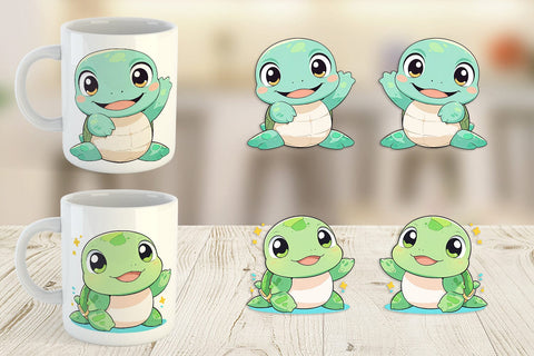 Mug Wrap Baby Sea Turtle Sublimation artnoy 