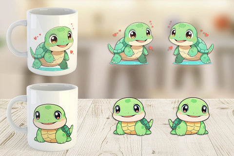 Mug Wrap Baby Sea Turtle Sublimation artnoy 