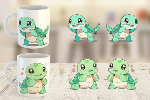 Mug Wrap Baby Sea Turtle Sublimation artnoy 