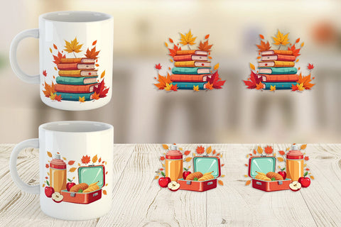 Mug Wrap Back to Autumn Sublimation artnoy 