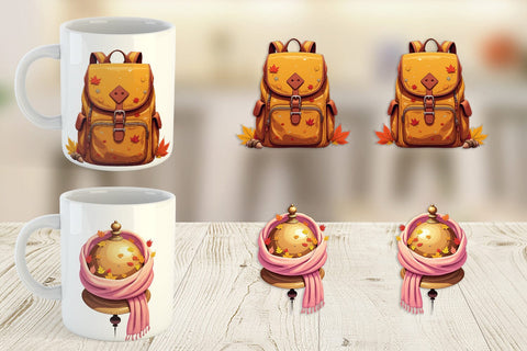 Mug Wrap Back to Autumn Sublimation artnoy 