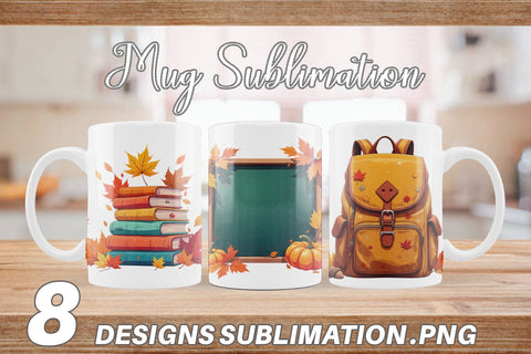 Mug Wrap Back to Autumn Sublimation artnoy 