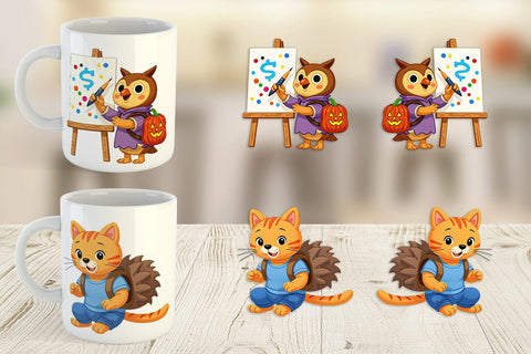 Mug Wrap Backpack Buddies Sublimation artnoy 