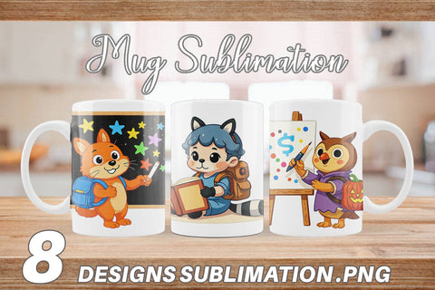 Mug Wrap Backpack Buddies Sublimation artnoy 