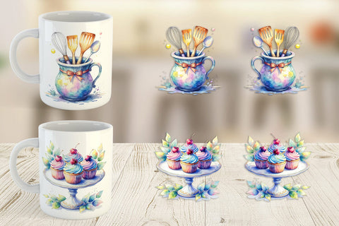 Mug Wrap Baking Queen Kitchen Sublimation artnoy 
