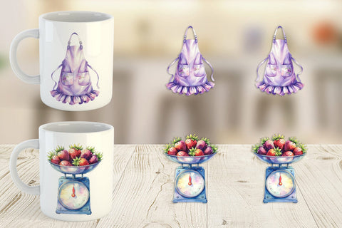 Mug Wrap Baking Queen Kitchen Sublimation artnoy 