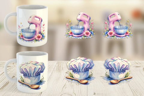 Mug Wrap Baking Queen Kitchen Sublimation artnoy 
