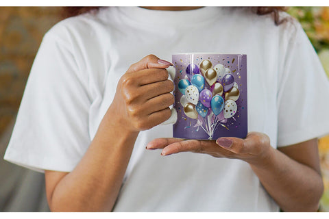 Mug Wrap Balloons Sublimation artnoy 