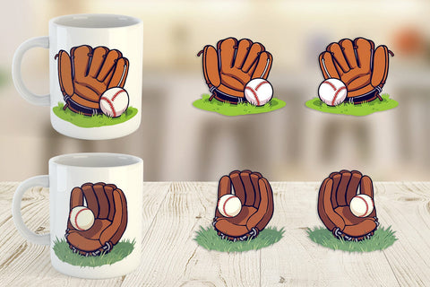 Mug Wrap Baseball Glove Sublimation artnoy 