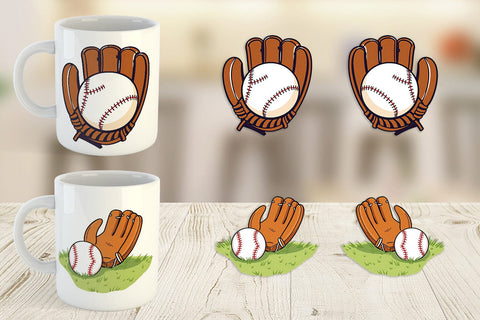 Mug Wrap Baseball Glove Sublimation artnoy 