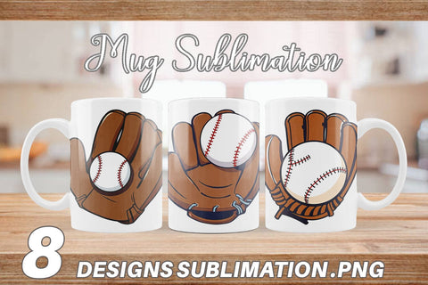 Mug Wrap Baseball Glove Sublimation artnoy 