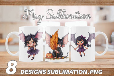 Mug Wrap Bat Fairy Mishaps Sublimation artnoy 