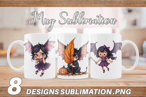 Mug Wrap Bat Fairy Mishaps Sublimation artnoy 