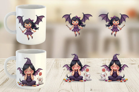 Mug Wrap Bat Fairy Mishaps Sublimation artnoy 