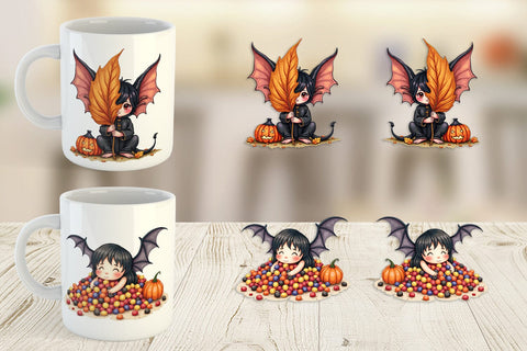 Mug Wrap Bat Fairy Mishaps Sublimation artnoy 