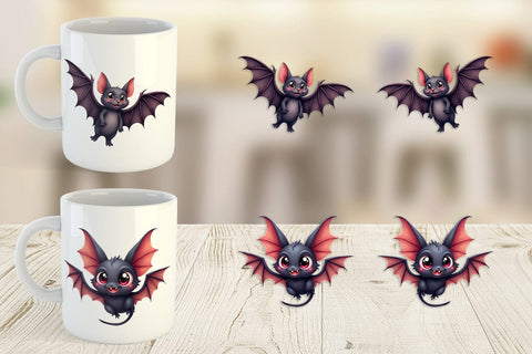 Mug Wrap Bat Variations Sublimation artnoy 