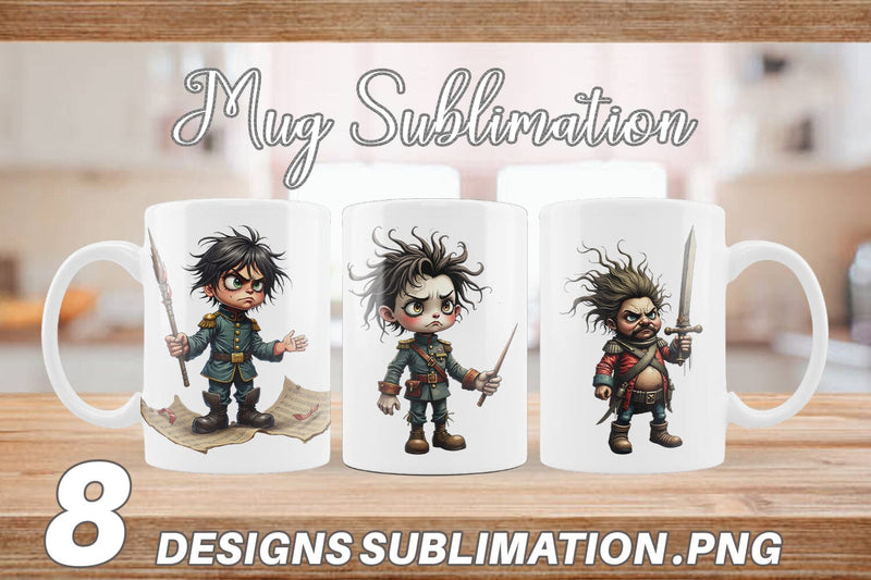 Mug Wrap Battle Worn Nutcracker Sublimation artnoy 