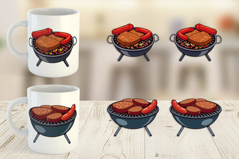 Mug Wrap BBQ Grill Sublimation artnoy 