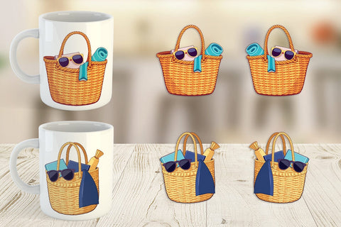 Mug Wrap Beach Bag Sublimation artnoy 