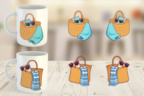 Mug Wrap Beach Bag Sublimation artnoy 