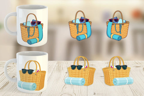 Mug Wrap Beach Bag Sublimation artnoy 