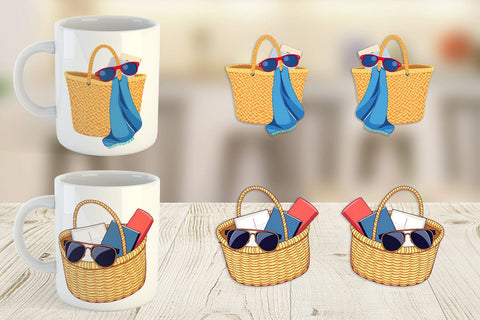 Mug Wrap Beach Bag Sublimation artnoy 