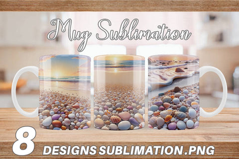 Mug Wrap Beach Summer Sublimation artnoy 