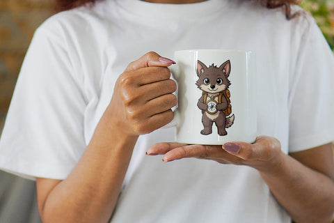 Mug Wrap Big Eye Summerween Camping Sublimation artnoy 